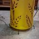 Very large sculptural vintage floor lamp in exotic tropical style.
