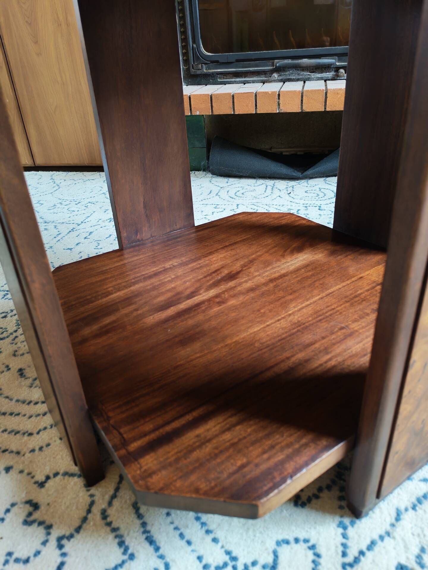 Art Deco coffee table in walnut