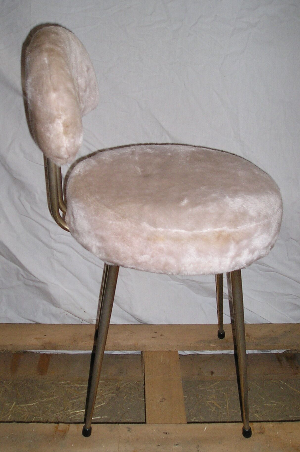 Pelfran chair beige moumoute 1970