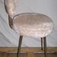 Chaise Pelfran moumoute beige 1970