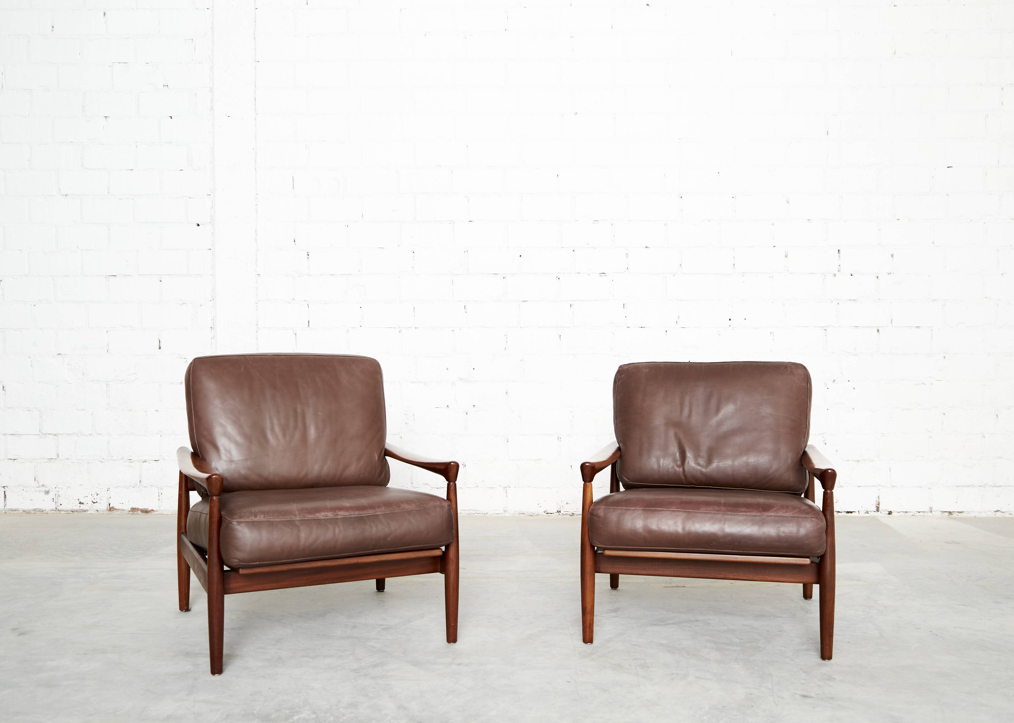 Pair of Easy Chairs Model 'Kolding' by Erik Wørts for IKEA