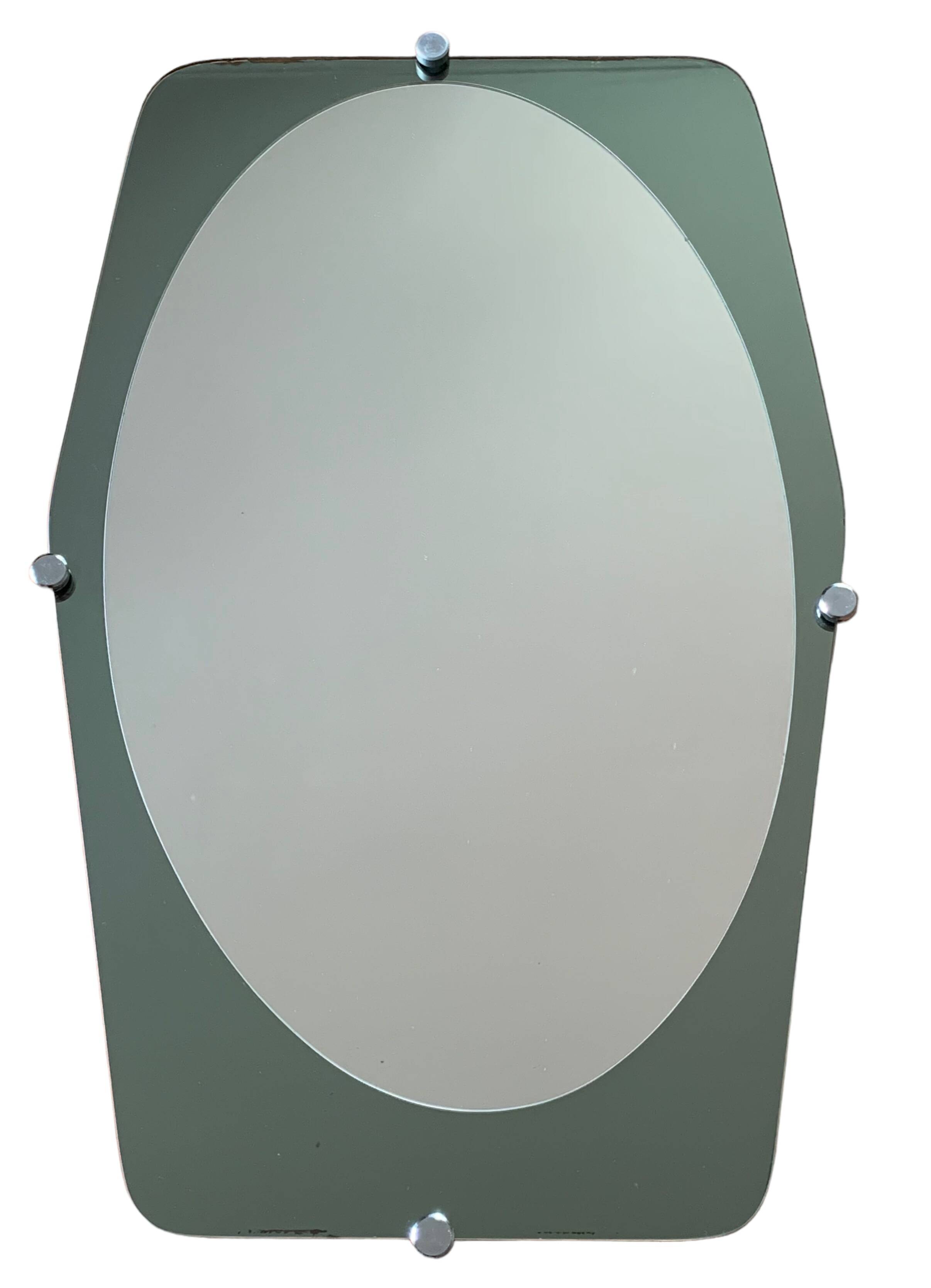 Double shade mirror 43x66 vintage 1970