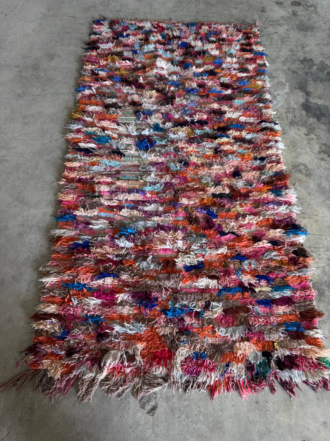 Antique multi-colored Berber rug