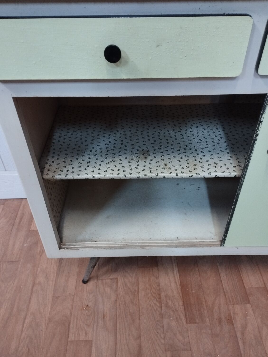 vintage formica sideboard sliding doors