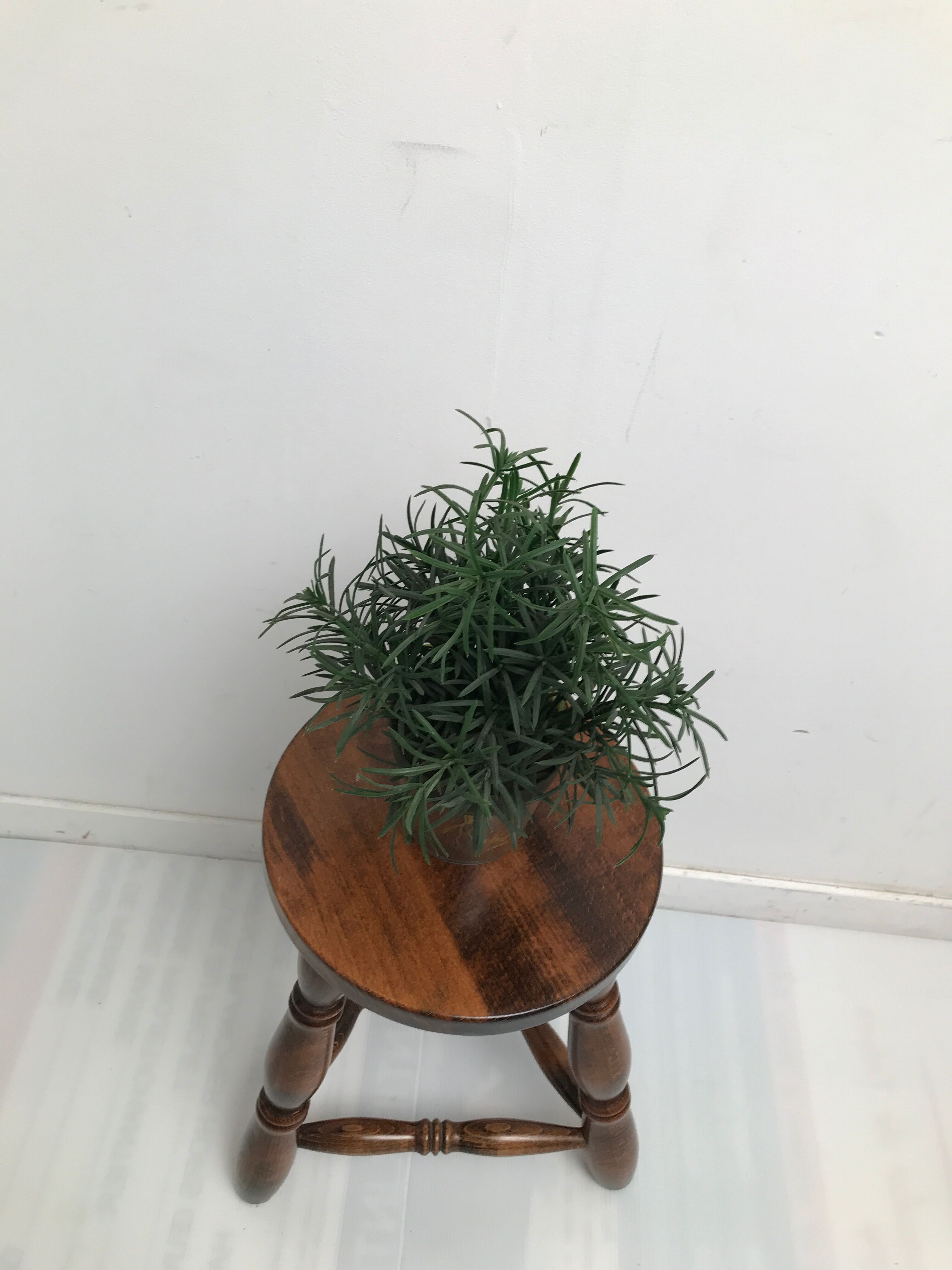 Wooden stool tripod foot