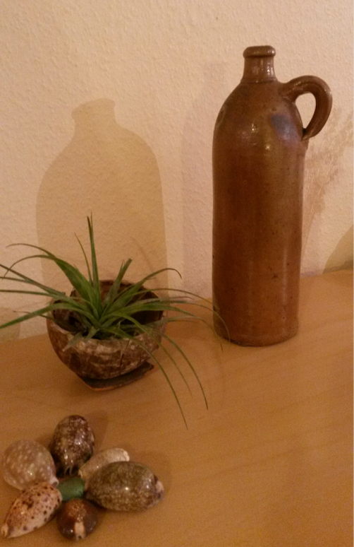 Old stoneware bottle