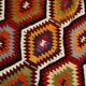 Tapis Kilim géométrique multicolore 5x8, 160x237 cm