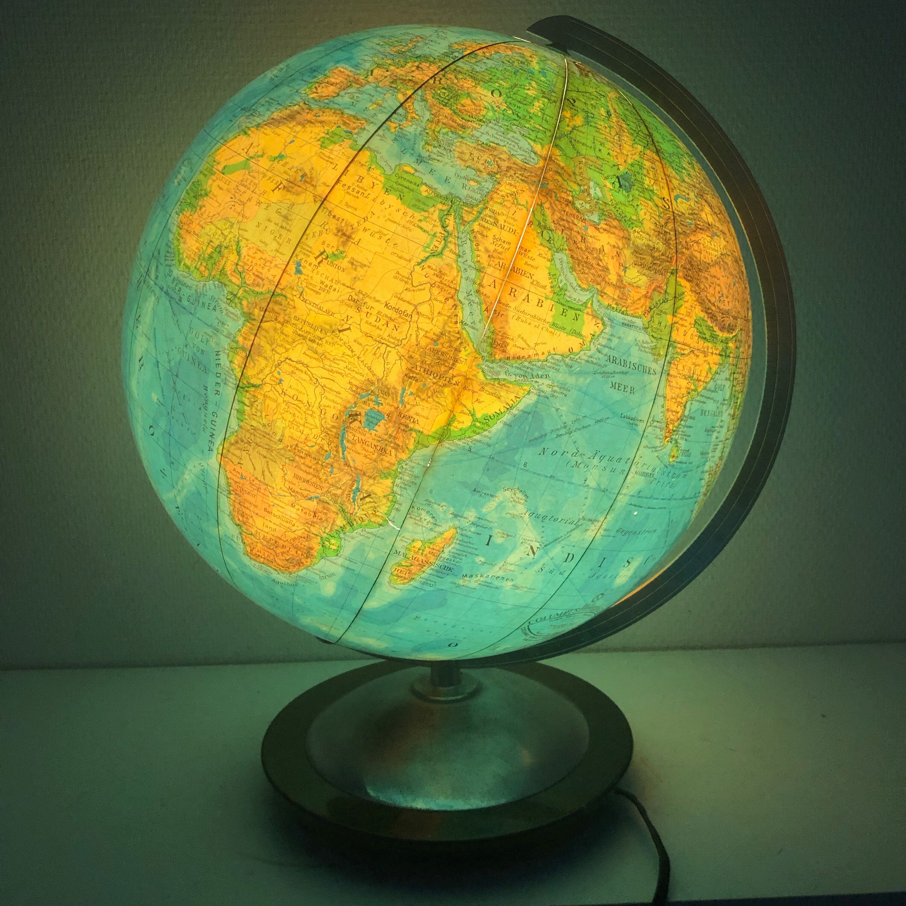 Globe earth columbus duo vintage 1960 43cm