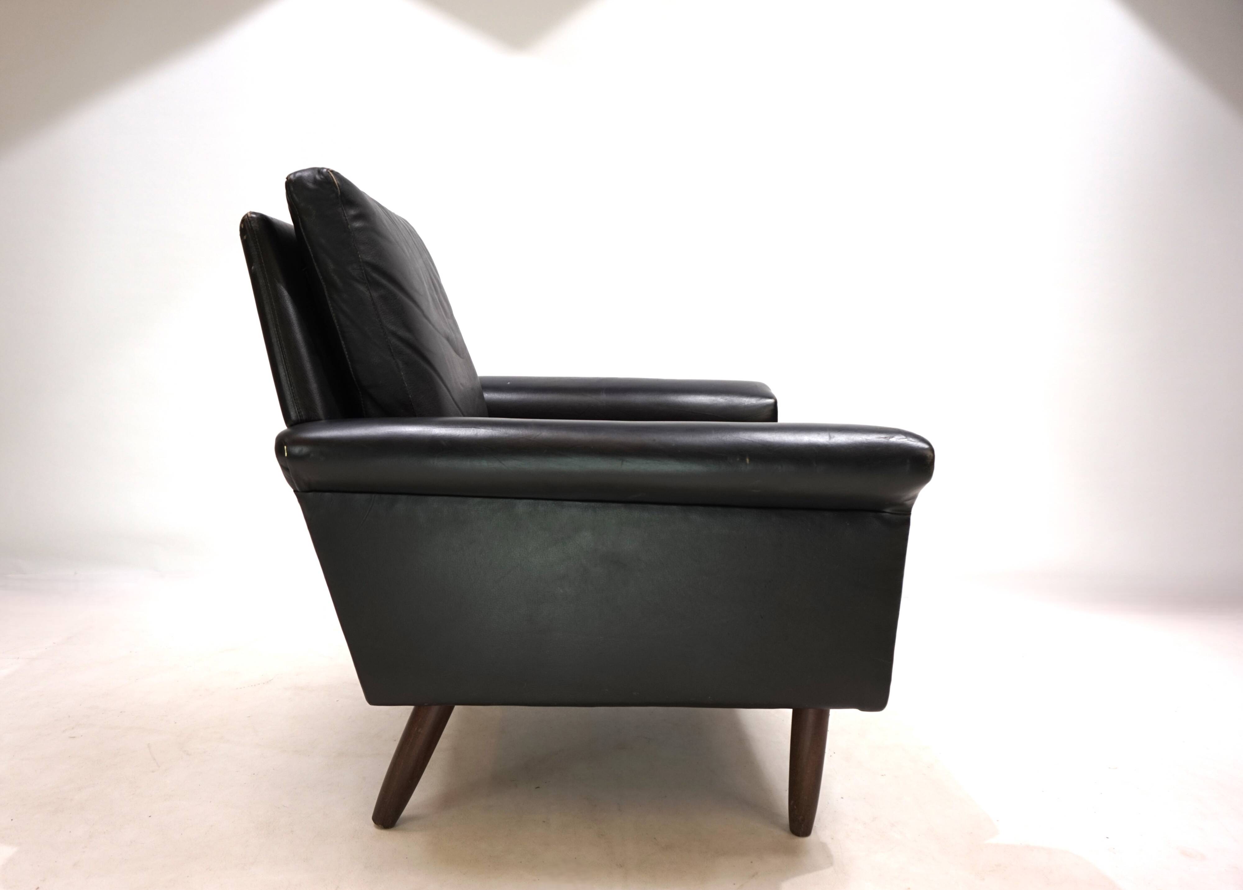 Gustav Thams leather lounge chair, 1960