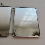 Triptych barber mirror from the 50s and 60s