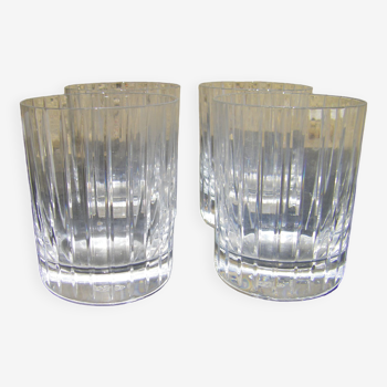 Four Baccarat crystal glasses model Harmonie