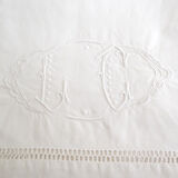 Sheet in metis monogrammed LC