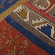 3x14 Navy Blue & Red Kilim Rug, 100x410 Rare Size Kilim Rug,Wool Runner Rug