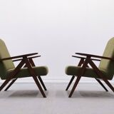 Easy Chair Model B 310 Var in Green Boucle