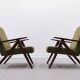 Easy Chair Model B 310 Var in Green Boucle