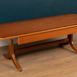 Retro teak 1960s mid century parker knoll drop leaf coffee table