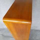 Art Deco secretary in walnut and walnut bramble