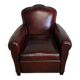 Club chair with floral backrest