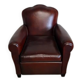 Fauteuil club dossier fleur