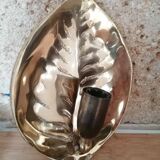 Adjustable bronze wall light with leaf decor