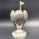 Fleuron - Christofle - Vintage caviar spoon display "Flower of Poseidon" in silver metal