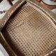 Set of 7 antique chairs canning and wood 1900s