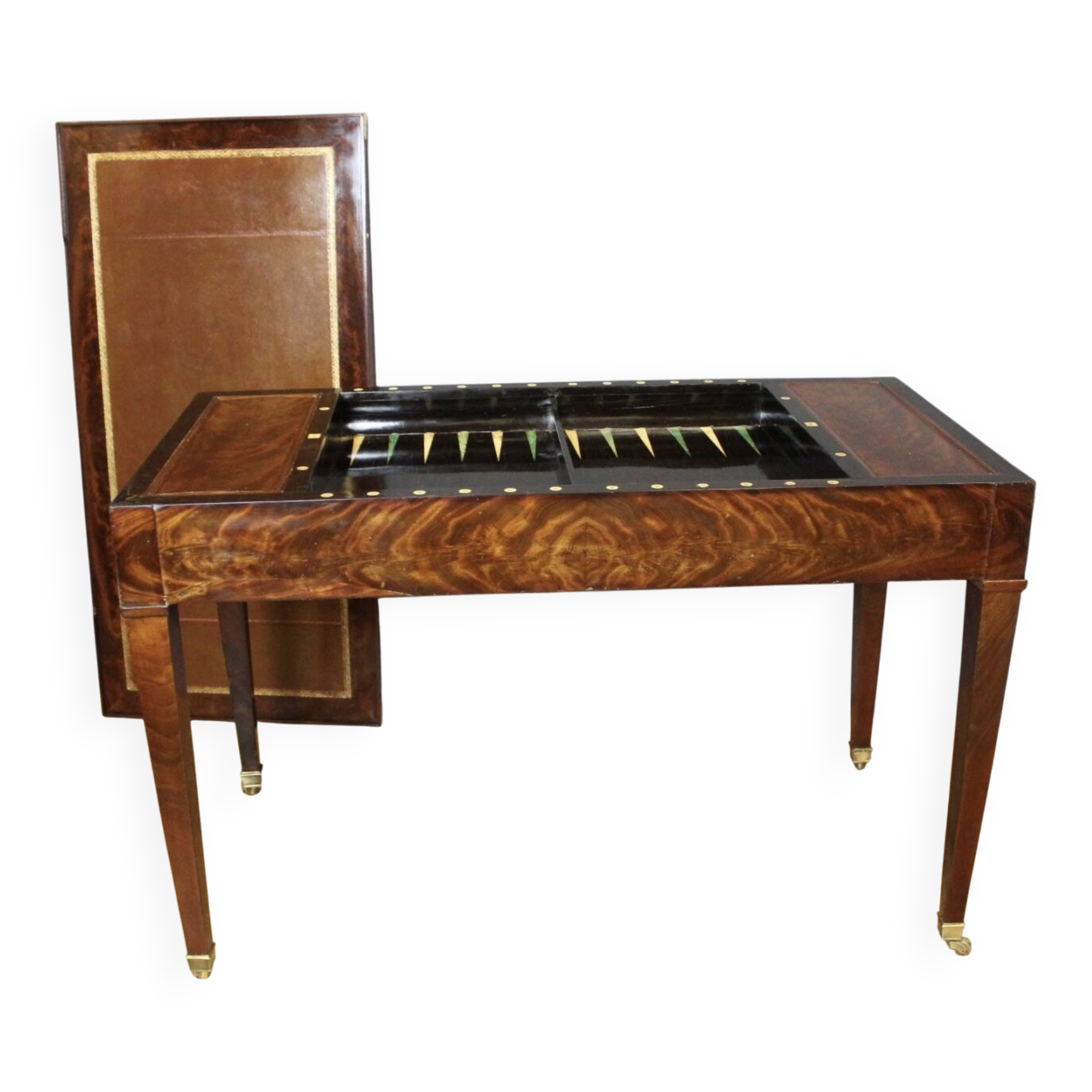 19th Century mahogany Tric Trac game table