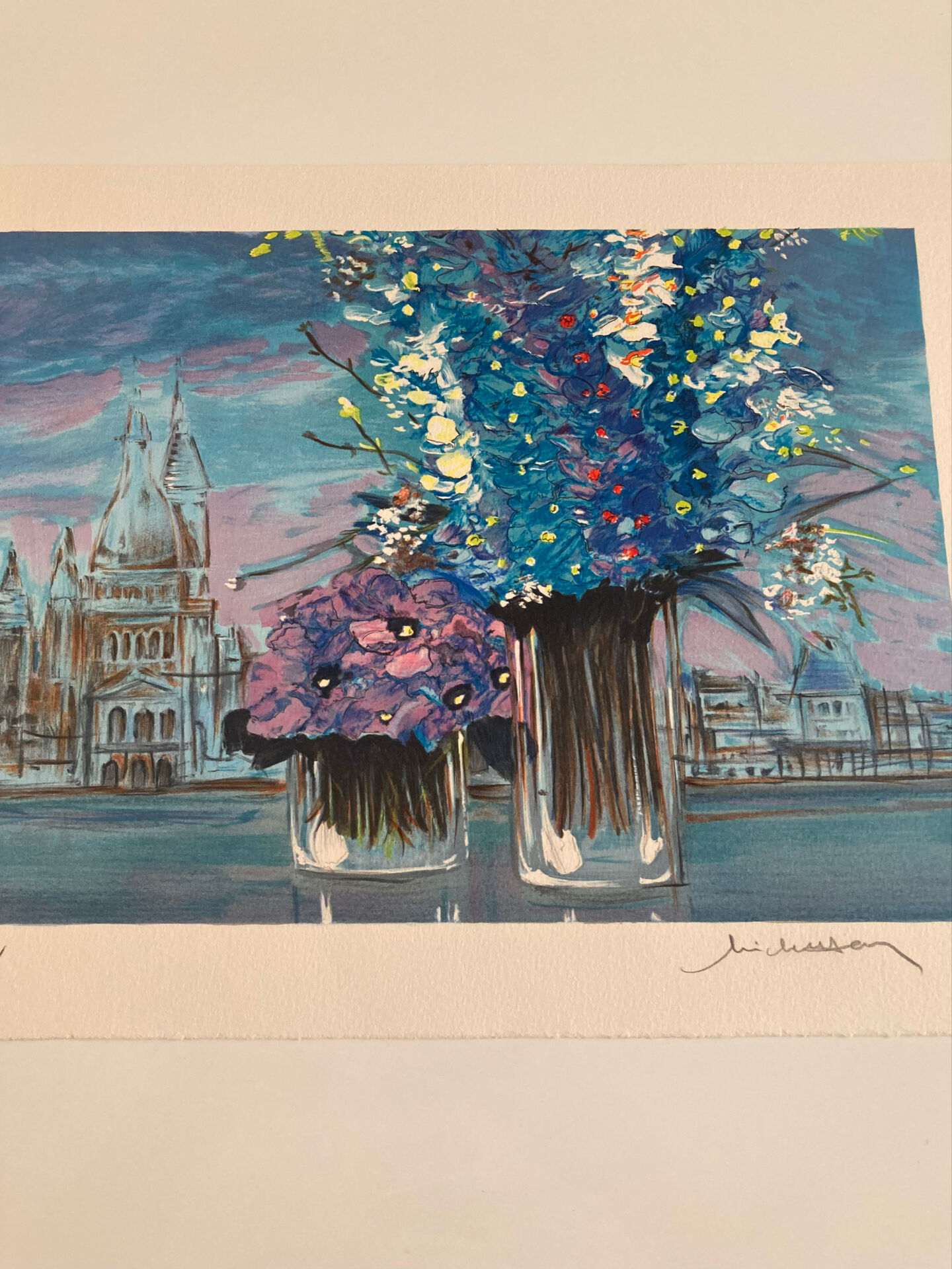 Lithographie numérotée et signée Michel Henry - Montmartre