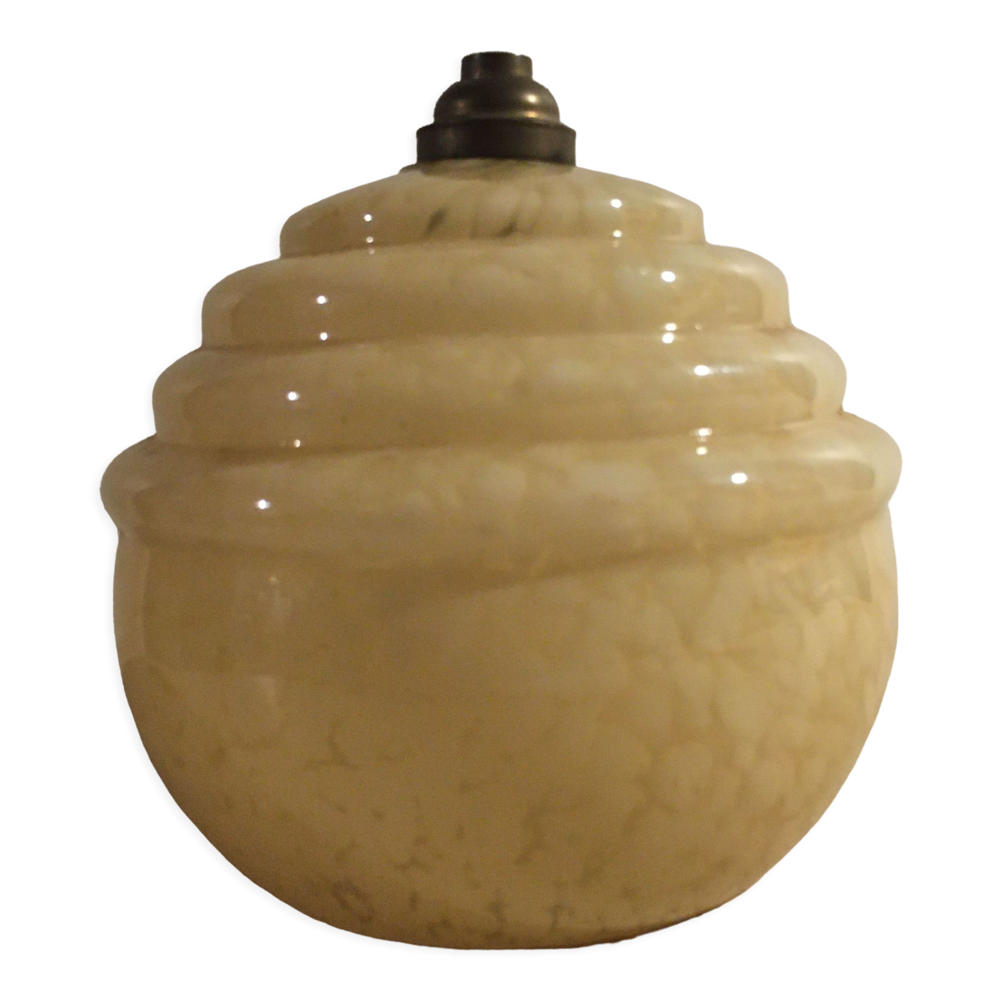 Old glass globe for luminaire or ceiling lamp