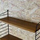 60s-70s Oak String Shelf Module by Kajsa & Nils “Nisse” Strinning Sweden