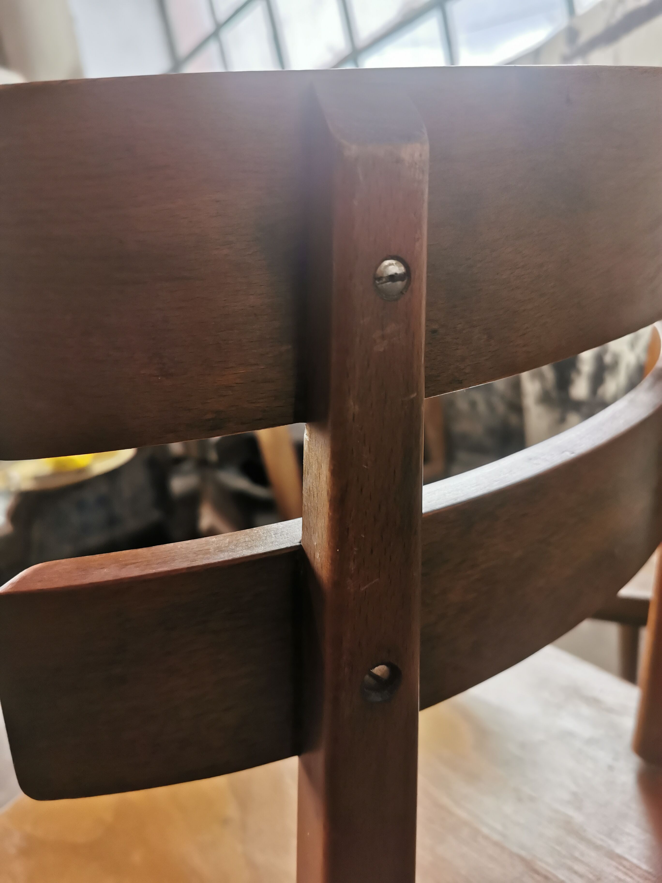 Set de 6 chaises tout bois 1960