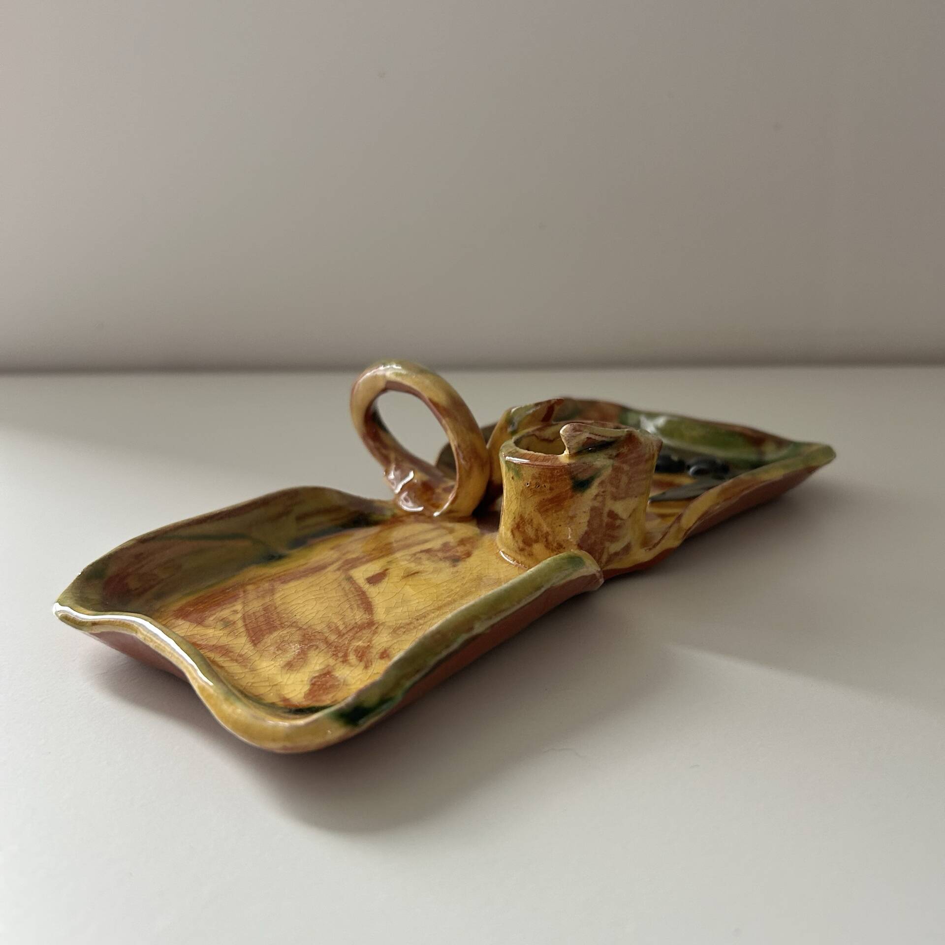 Artisanal Provençal candlestick