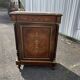 Support furniture with rosewood marquetry and marble top in the Napoléon III style.