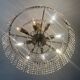 Vintage brass and crystal tassel chandelier