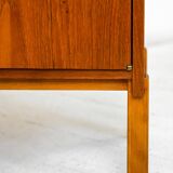 Vintage Scandinavian bookcase with display cabinet
