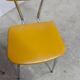 Pair of mustard-colored 70s welded Skai chairs