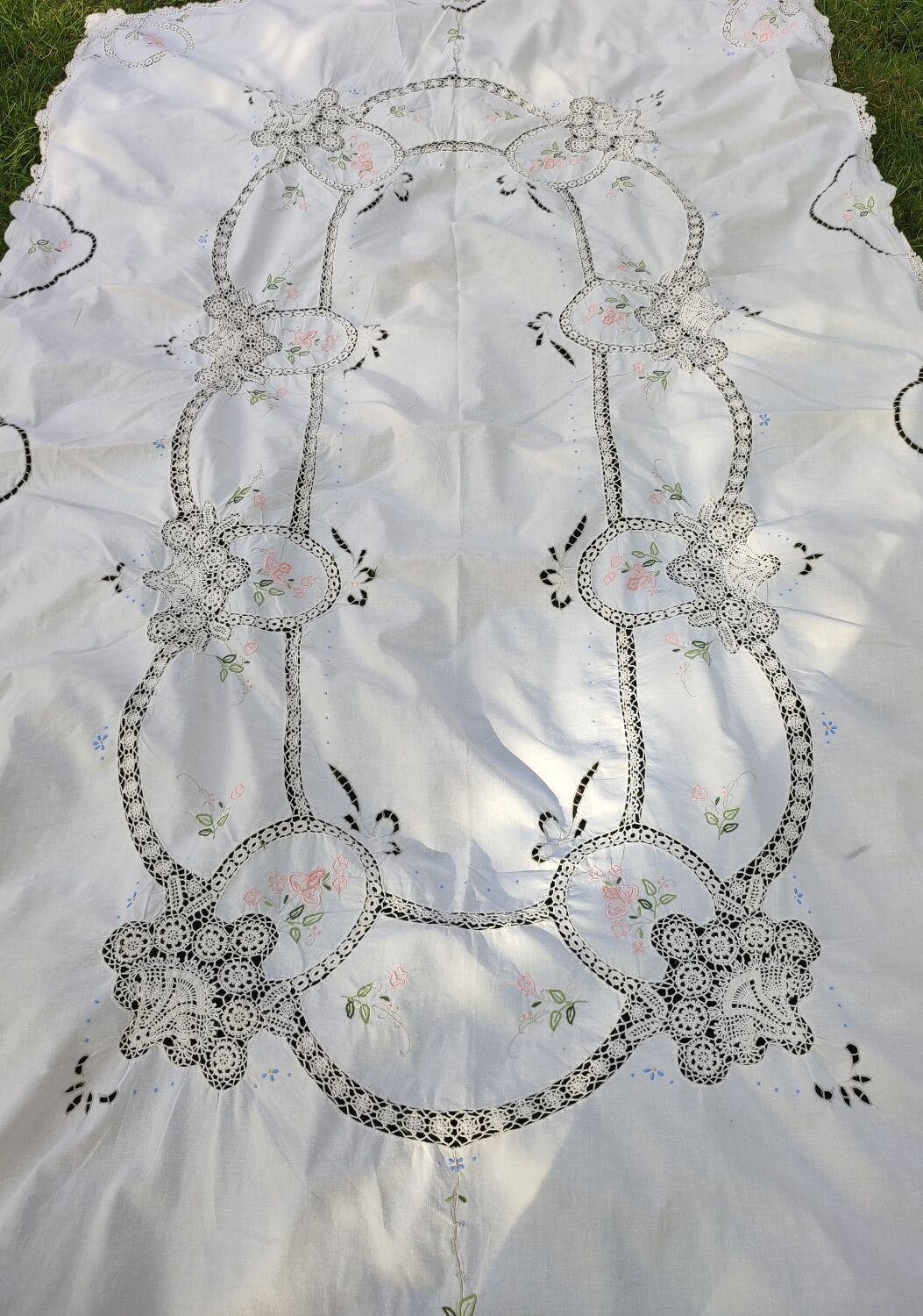 Embroidered tablecloth