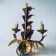 Golden leaf wall light