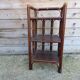 Meuble étagère en rotin vintage