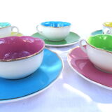 Digoin Sarreguemines 5 cup coffee cup set