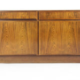 Pair Of Rosewood Omann Jun Sideboards With Teak Interior