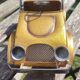 Vintage metal car in industrial style