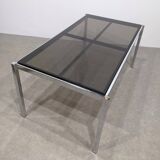 1970s glass dining table or desk