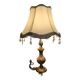 Lampe de table vintage en onyx et laiton, Italie