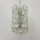Spectacular Murano glass flower chandelier by Venini for VeArt, Italy 1970s