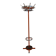 Coat rack vintage wrought iron orange and chrome