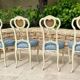 Set of 4 Louis XV style lacquered chairs