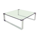 German Chrome & Glass Coffee Table • Model Klassik 1022 by Dr. Peter Draenert for Draenert, 1960s