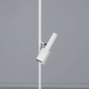 White telescopic floor-to-ceiling lamp model 642 by Hala, 1970s