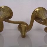 Large Brutalist Bronze Candleholder by Michael Harjes, 1960s